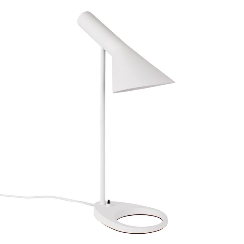 lámpara de mesa aluminio blanco para escritorio, mesa de noche, mesa de trabajo e27