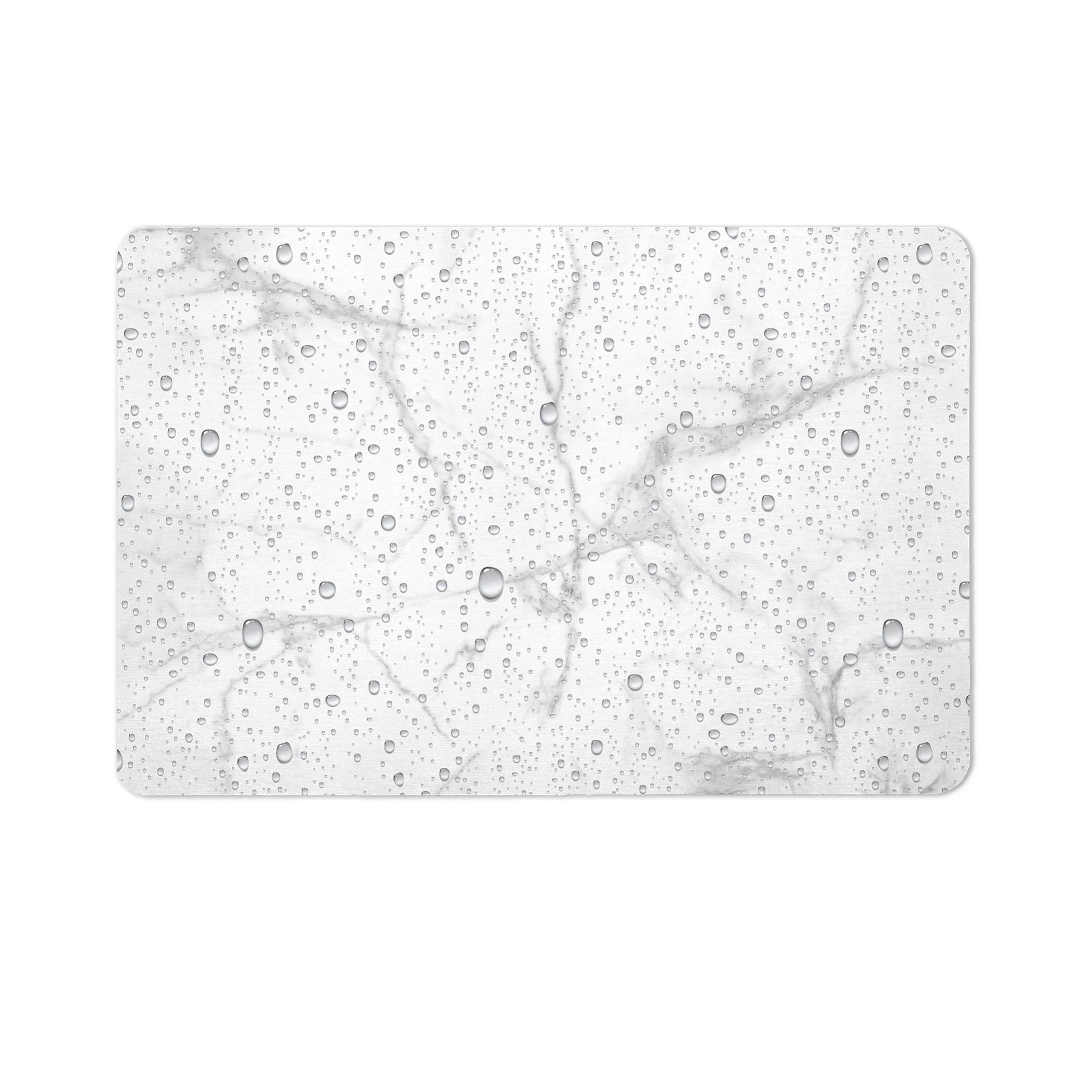 Contour De Robinet Absorbant En Pierre De Diatomite - Plateau D'Évier 40x10 Cm, Séchage Rapide, Antidérapant (Blanc) - 6