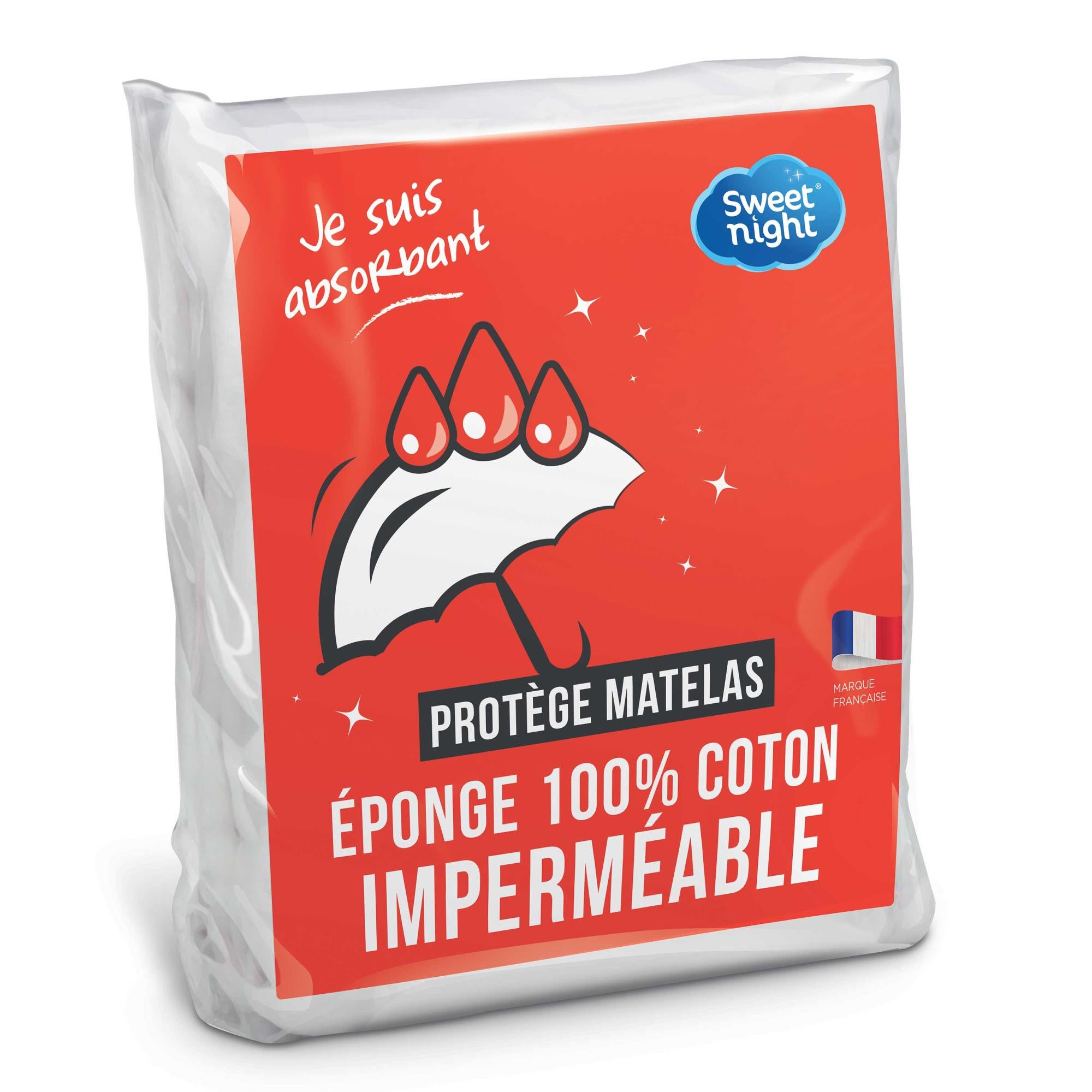 SLEEPZEN Protège Matelas 180x200 Impermeable Respirant - Coton Molleton Hypoallergénique Certifié Oeko-Tex GRS - Alèse 180x200