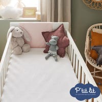 P'tit Lit Matelas Bébé Bamboo 60x120 Cm - 10 Cm Épaisseur, Viscose Douce, Oeko-Tex, Made In France