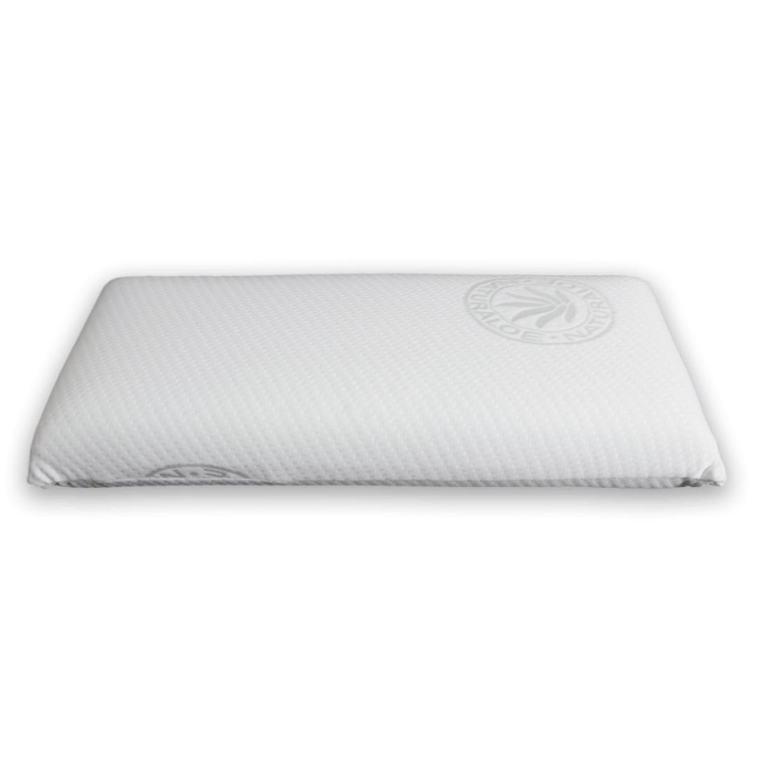 Almohada natural sport 135cm con núcleo de soja natural, memory foam y tejido de aloe vera