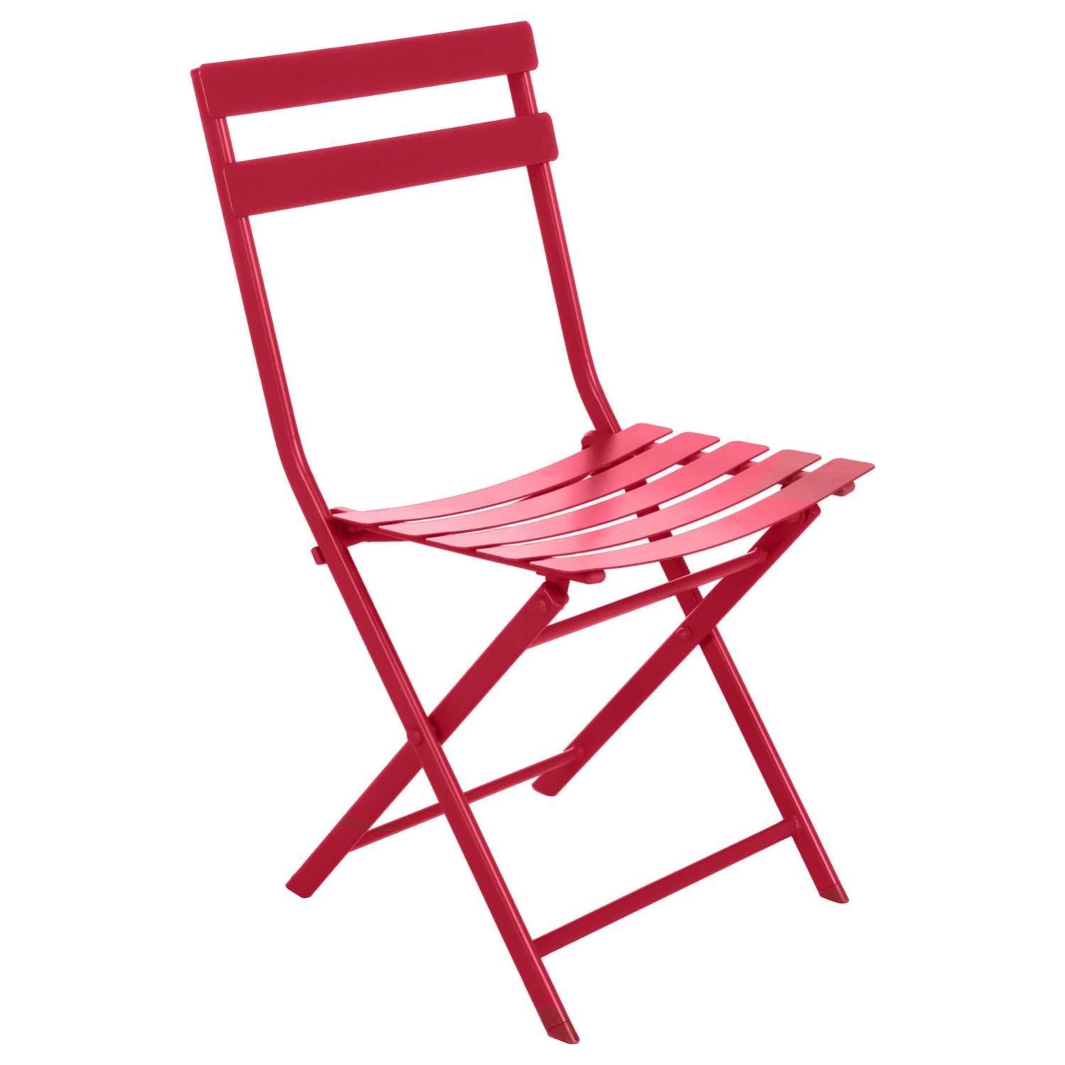 Chaise Pliante Enfant Vintage Années 70 - Kitsch, Aluminium Et Tissu Bleu, Camping