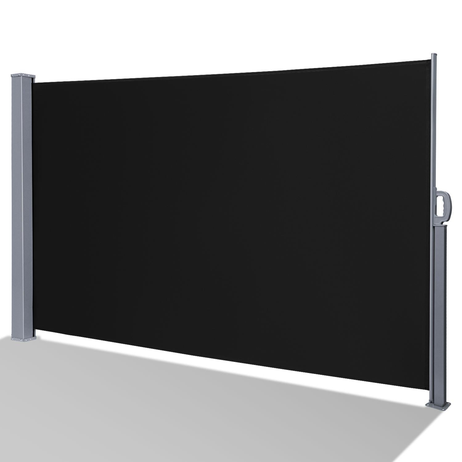 Store Latéral Rétractable 3x1,8 M - Brise-vue Extérieur Pour Terrasse, Balcon, Jardin - Installation Murale Facile