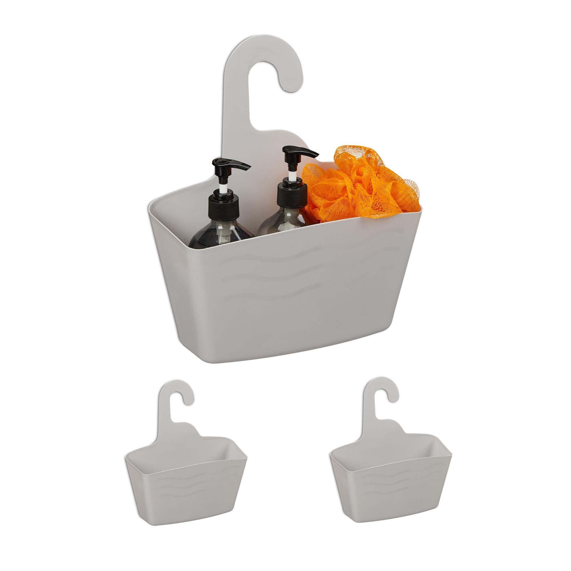 Moderno cestino portaoggetti da bagno e doccia, design