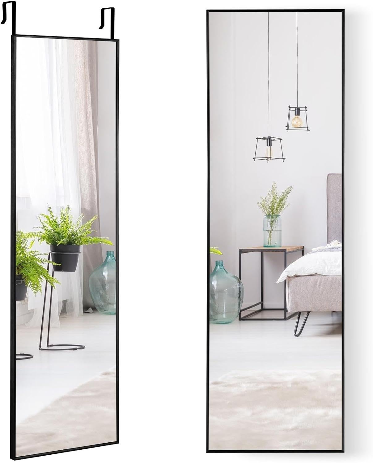 Barberpub - Miroir Mural De Salon Avec Éclairage LED - 3 Températures De Couleur Dimmables - Cadre Aluminium - Plateau Pratique - Dimensions 17x65x177 Cm - Blanc-Or