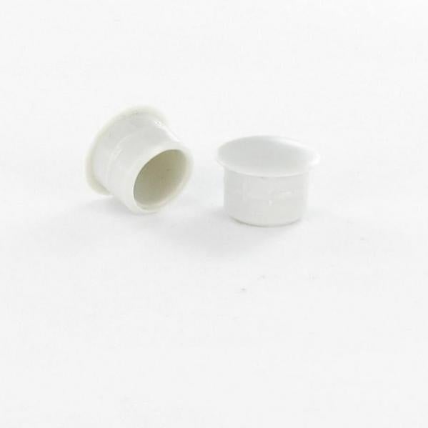 18 Bouchons De Trou En Nylon Souples - Diamètre 16.5-17mm, Blancs, Pour Meubles, Tuyaux, Rangement