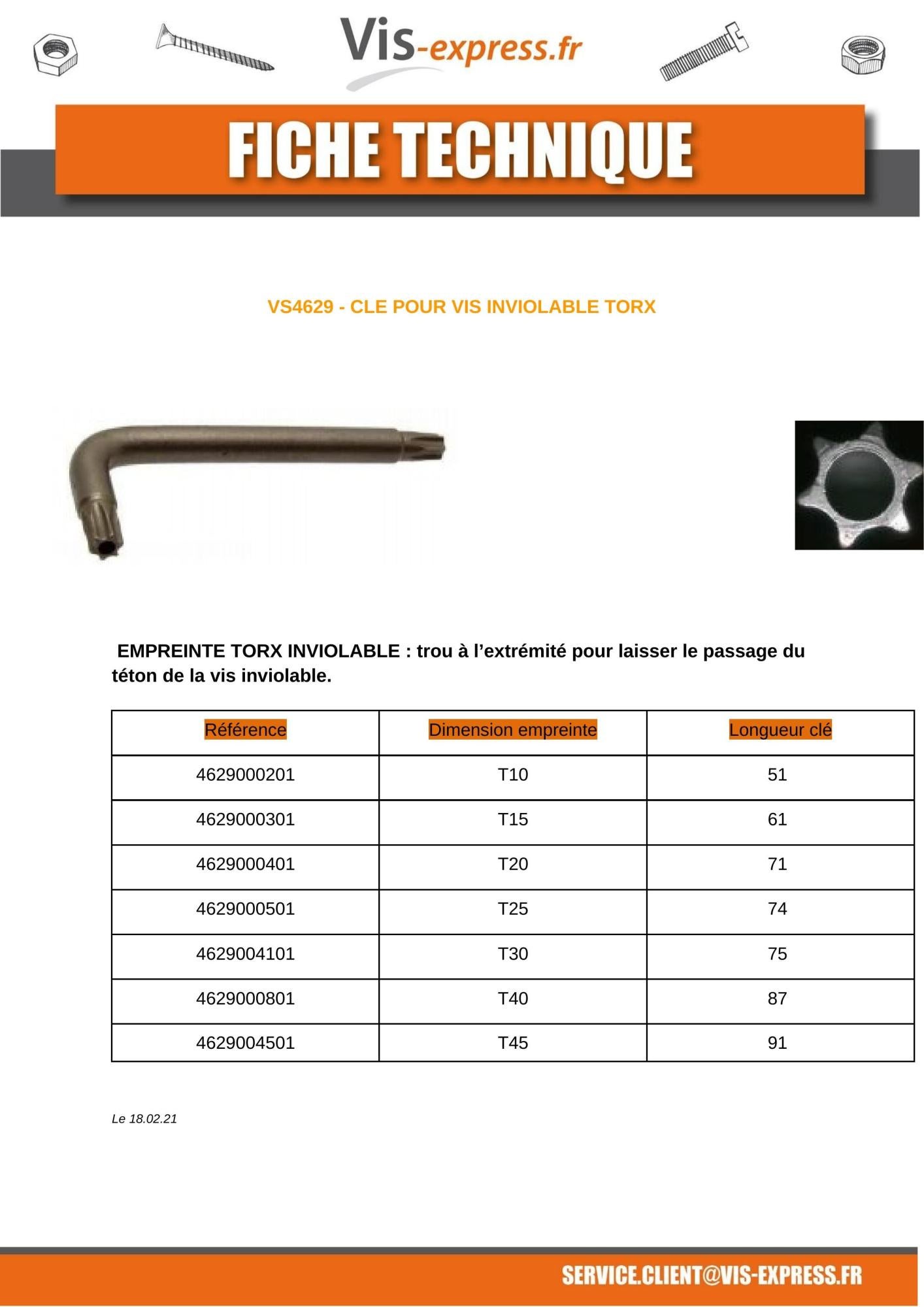 Clé Pour Vis Inviolable TORX T10 Acier zingué 30 pièces Leroy Merlin
