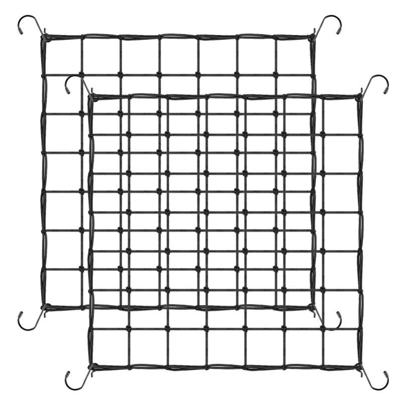 Filet De Palissage SCROG 120x120 Cm Avec 4 Crochets | Treillis élastique Pour Plantes Grimpantes | Jardin, Balcon, Tente De Culture