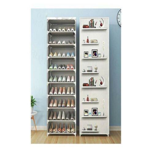 Scarpiera Salvaspazio Portascarpe 9 Ripiani Colore Blu In Tessuto Impe - Foto 10