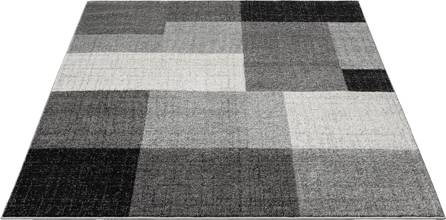 Tapis D'intérieur CARAIBA Gris Et Blanc 60x180 Cm - Antidérapant, Polypropylène, Pour Entrée Ou Couloir - 12