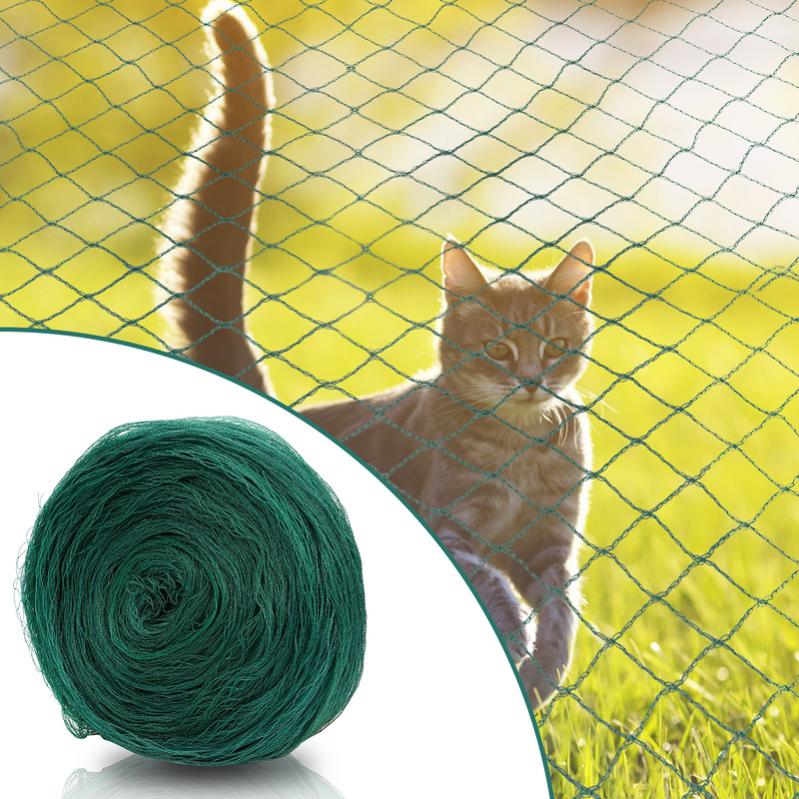 Filet de protection anti-oiseaux noir 3 x 6 m avec filet de 20 mm pour