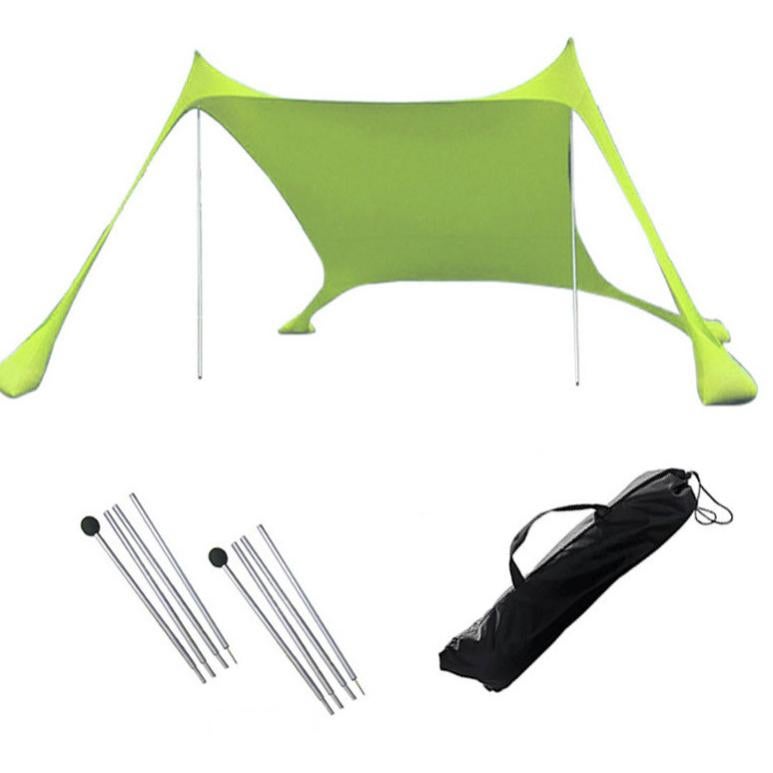 Tenda Spiaggia Outrav Pop-Up - Facile Montaggio, UPF 50+, Impermeabile, Verde, Per Famiglie - Foto 2