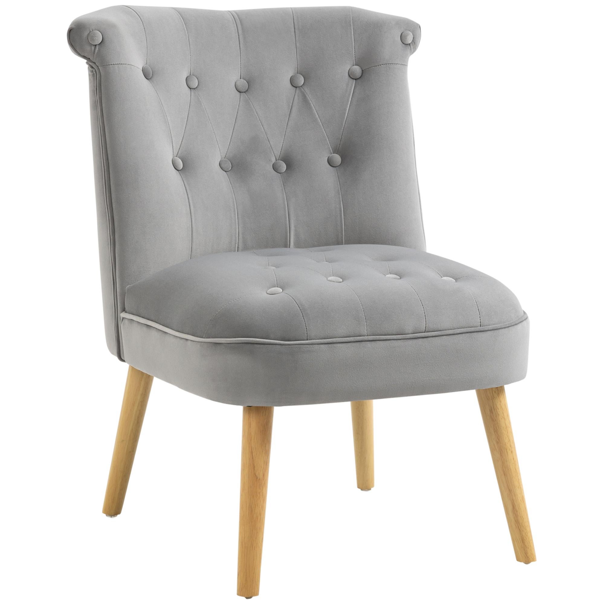 Acanva Poltrona E Pouf Moderno In Tessuto Simile Lana, Gambe Metallo, Per Soggiorno E Camera Da Letto, Bianco, Dimensioni Φ26 X H16,9