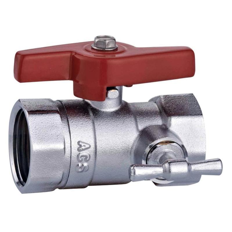 Valvola A Sfera Somatherm PER TE - Doppio Maschio 15/21 Con Farfalla Joystick - Passaggio Totale Per Flusso Acqua Ottimale - Foto 5