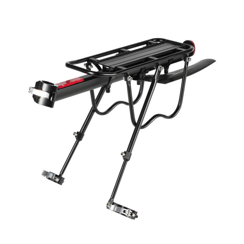 Porte-bagages Arrière Alu, Fixations Rapides, Réglable, Charge 10 Kg, Pour Cadre ≤33 Mm, Noir