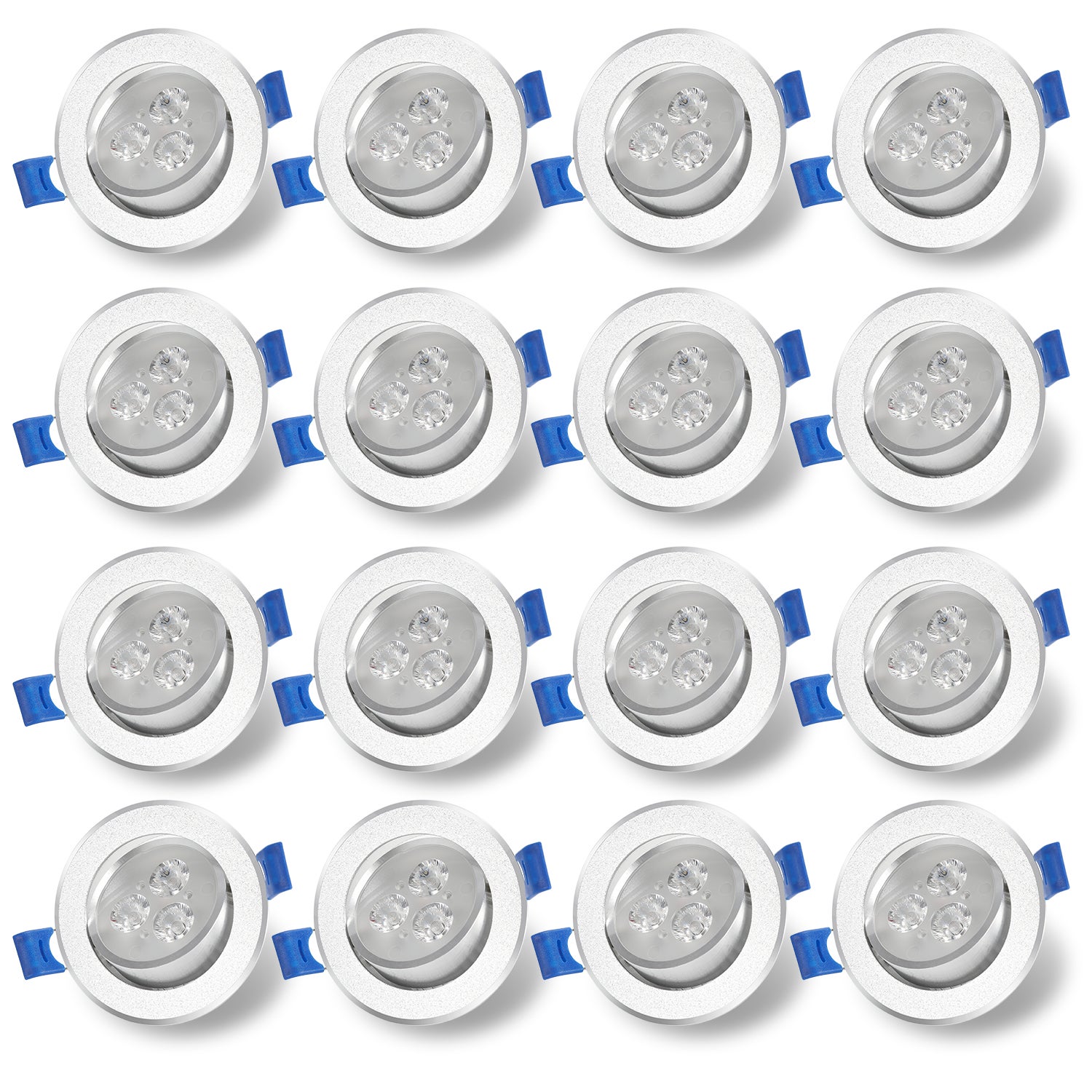 Lot De 20 Spots Led Encastrables Spot Encastrable Led 3w Température De