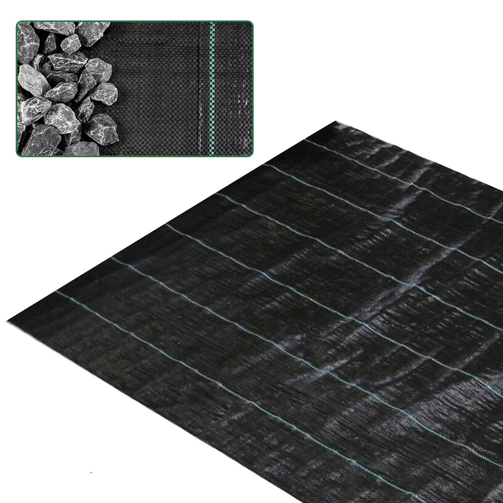 Toile Anti-mauvaises Herbes HOMION 100g/m² - 1x10m - Perméable Et Résistante Aux UV