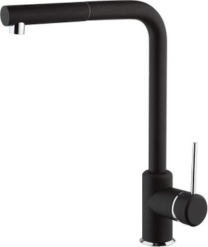 Rubinetto Cucina A Parete Piralla Zoe - Miscelatore Cromato, Design Moderno Per Arredamento Contemporaneo