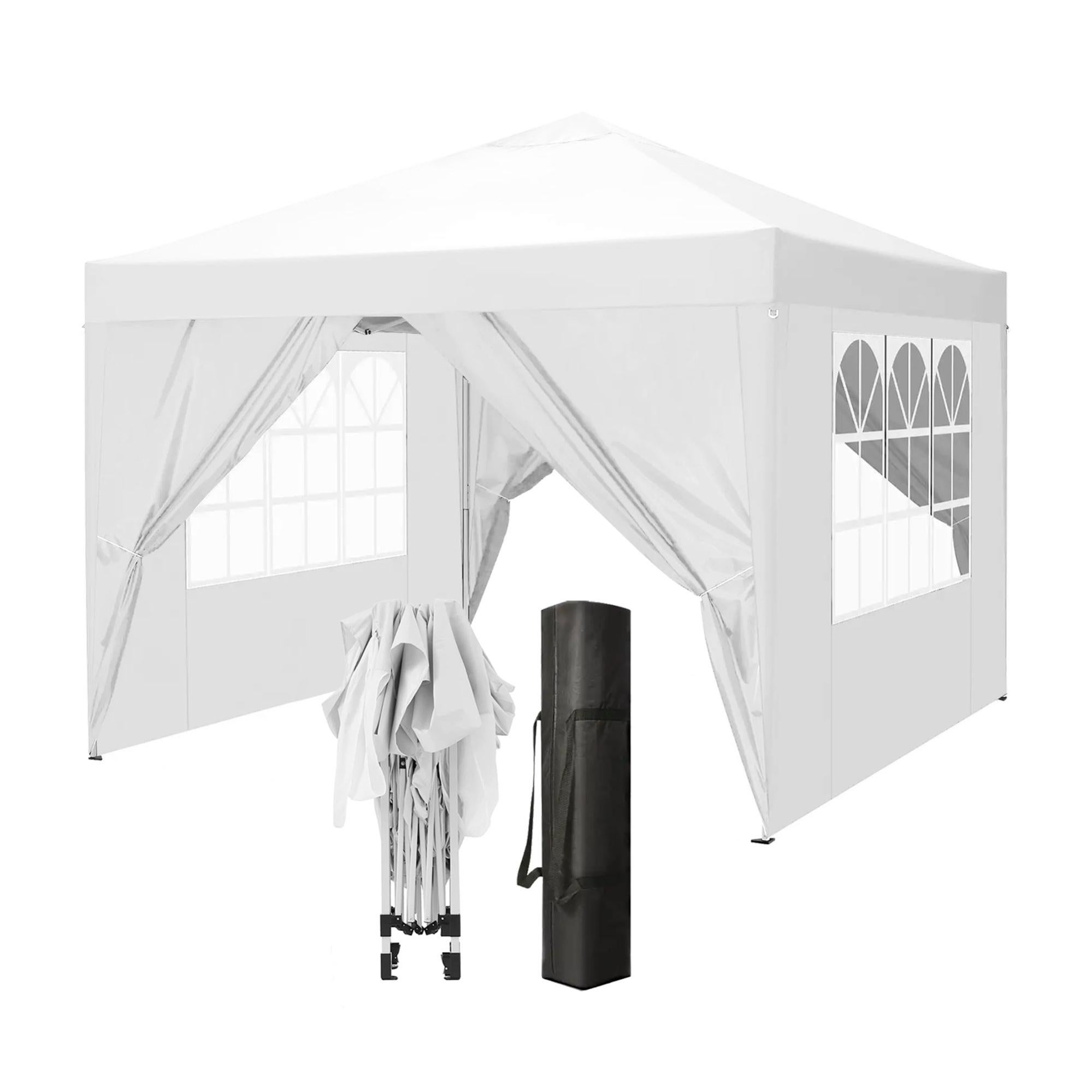 Gazebo 3x3 Gazebo Da Giardino, Impermeabile, Da 3 X 6 M, Con Protezione Uv Tenda Da Giardino Con 6 Pannelli Laterali E Finestre Stabile Per Esterni Giardino Feste Matrimoni Gazebo Per Feste In Giardino - 4
