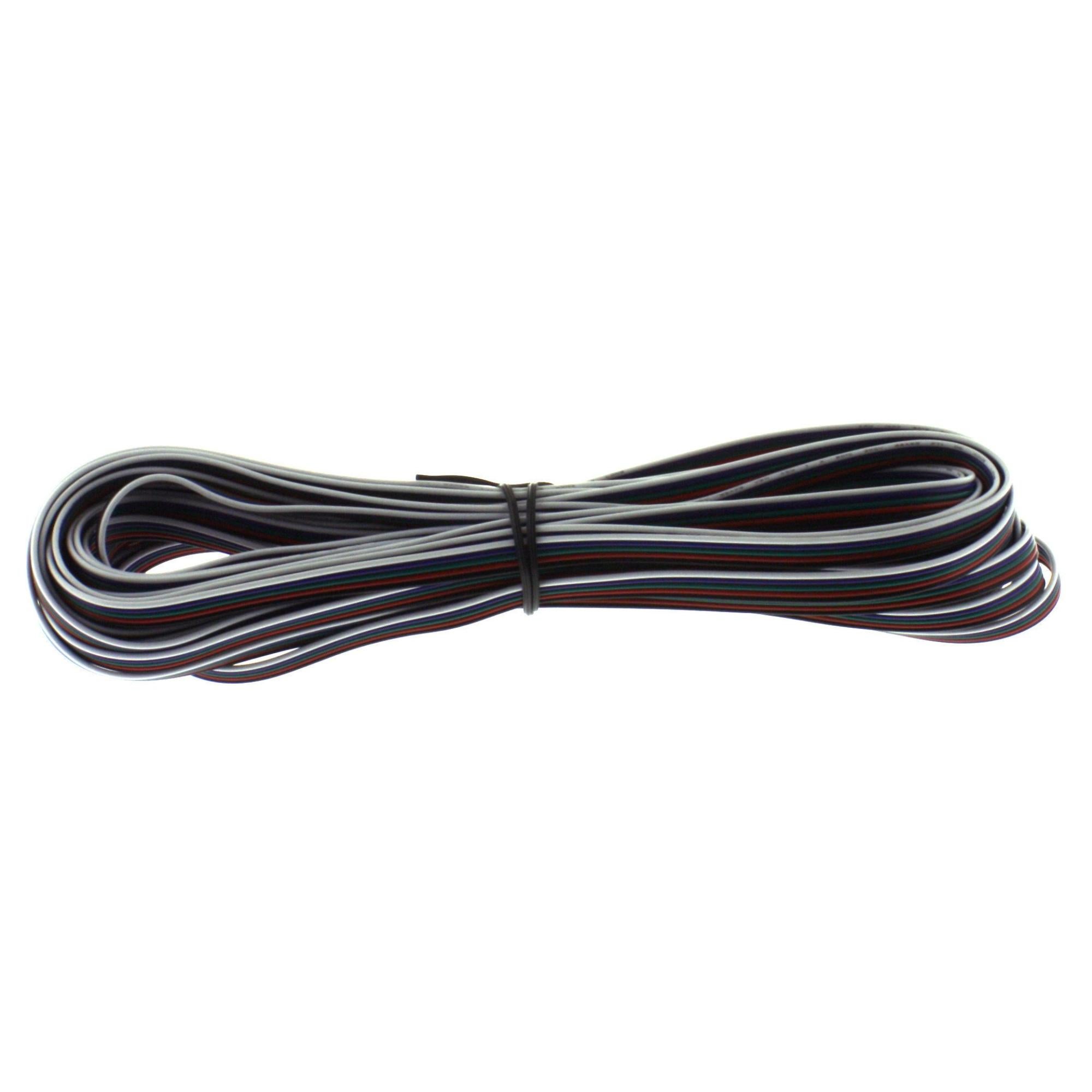 InLine - Cavo di prolunga DC universale, cavo di prolunga per strisce LED, telecamere di sorveglianza, stampanti, router, switch, ecc., spina DC 5,5 x 2,1 mm, bianco, 3 m