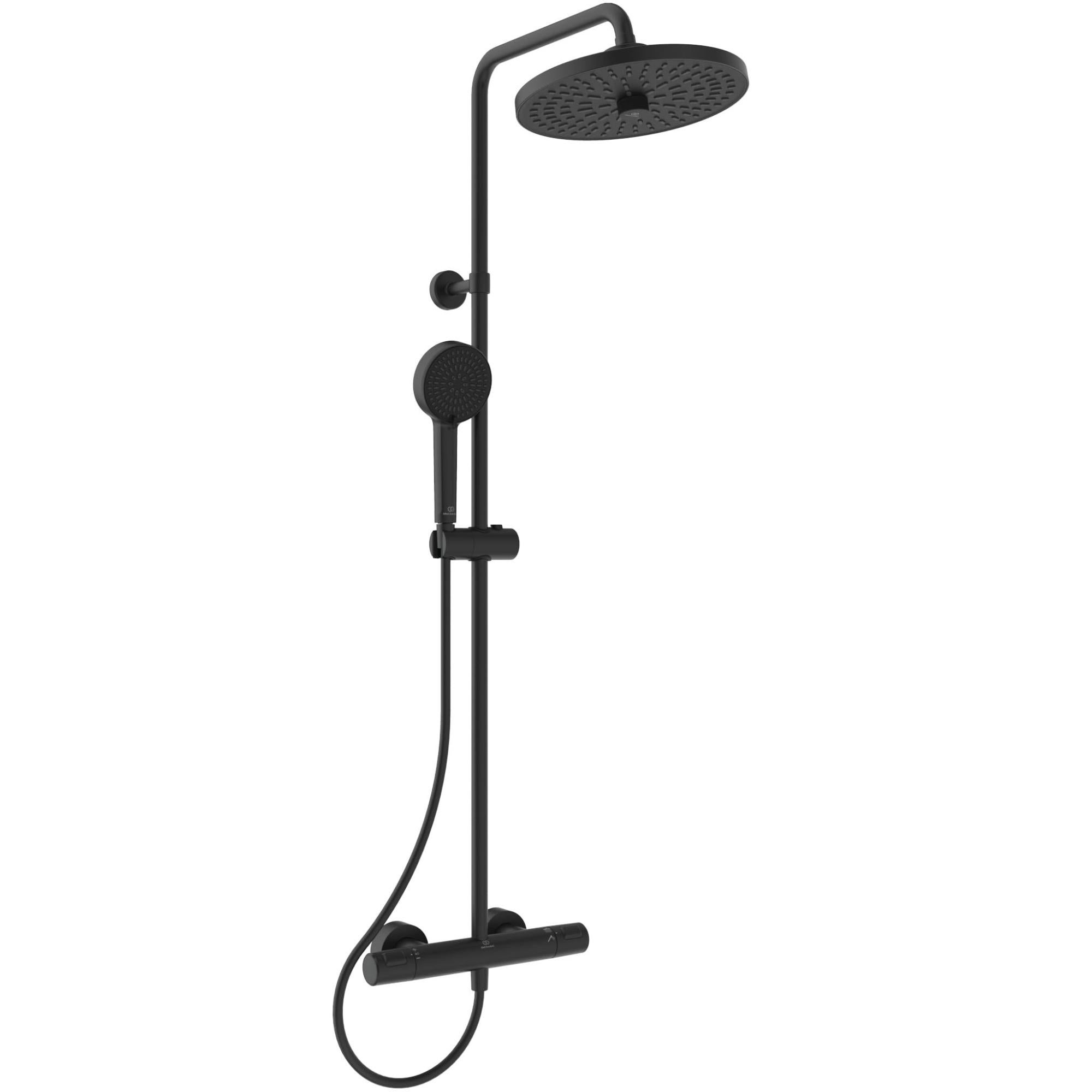 Colonna Doccia Ideal Standard Ceratherm T10 – Termostatico Esterno, Soffione 200x200 Mm, 3 Funzioni, Cromo