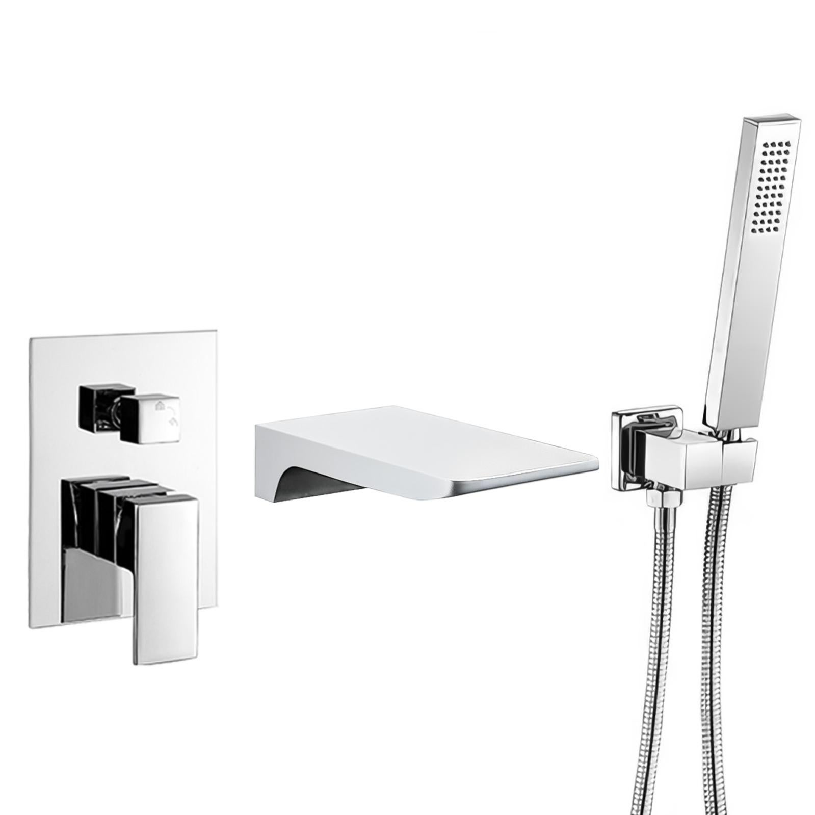 Rubinetto Per Bagno A Cascata Monocomando Nero Miscelatore Per Lavabo Quadrato In Ottone Miscelatore Per Lavabo Da Appoggio Alto 96990098