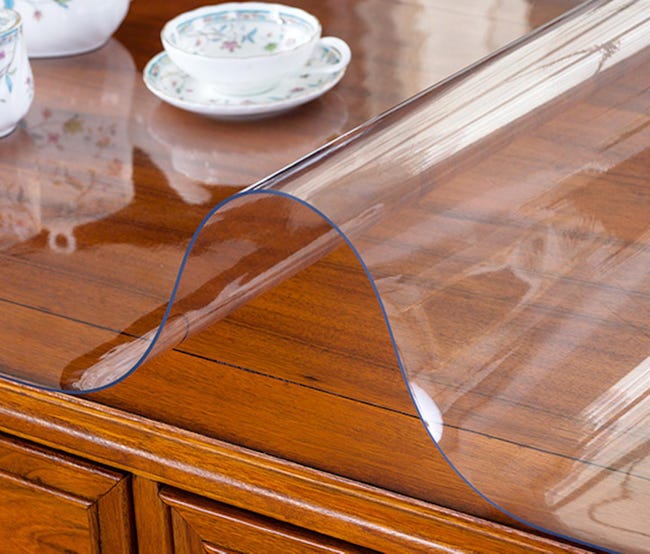 4 Tovagliette In Plastica Trasparente - 40x30 Cm, Opache, Resistente Al Calore, Lavabili - Foto 8