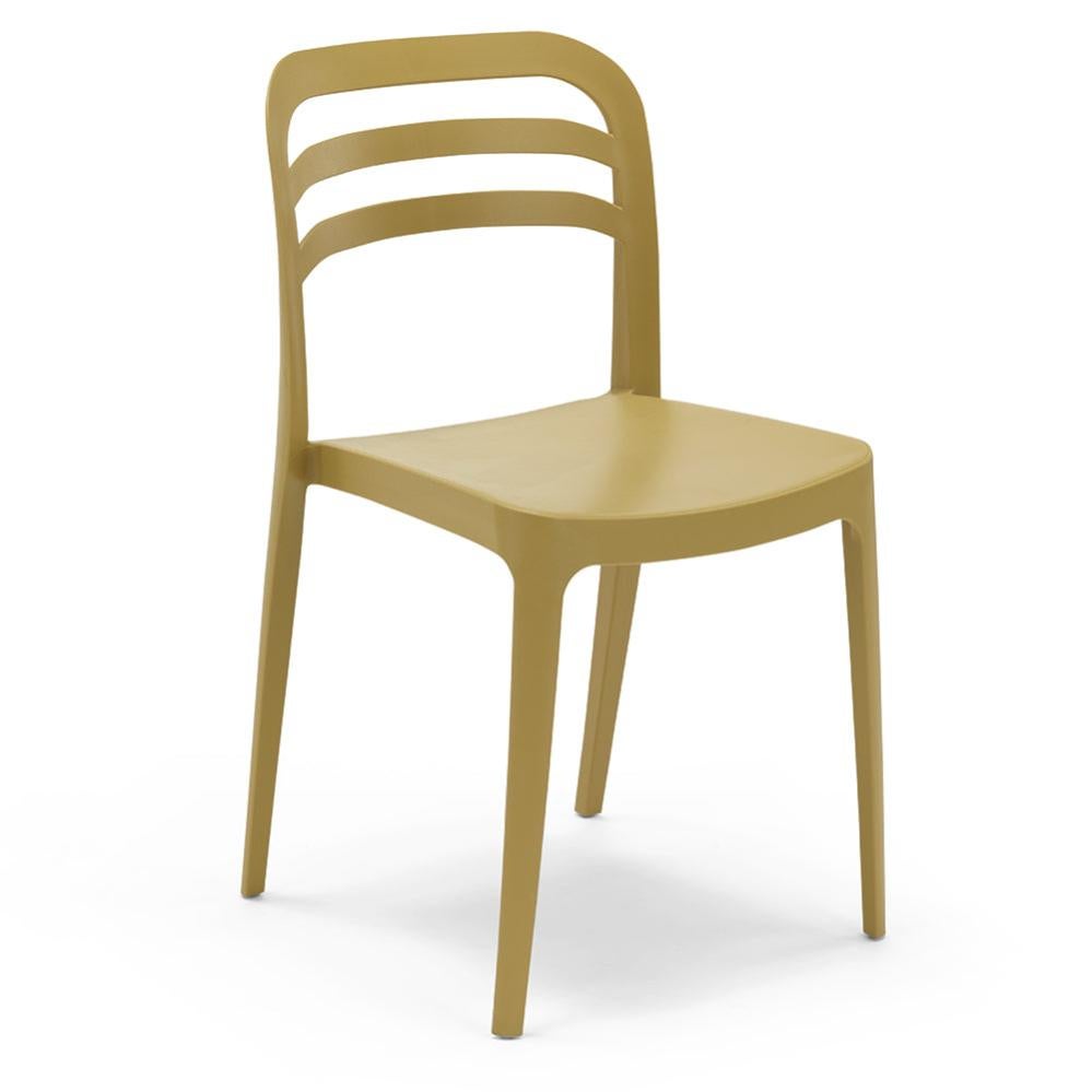 Set 6 Sedie YVONNE In Polipropilene - Impilabili, Resistenti UV, Moderne Per Interni Ed Esterni