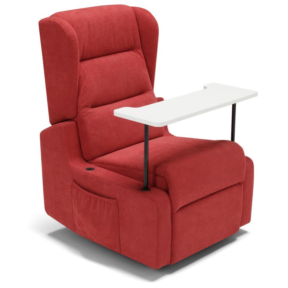 Poltrona Relax Elettrica Bilbao Con Alzapersona - 2 Motori, Braccioli Estraibili, Tessuto Idrorepellente - Foto 8