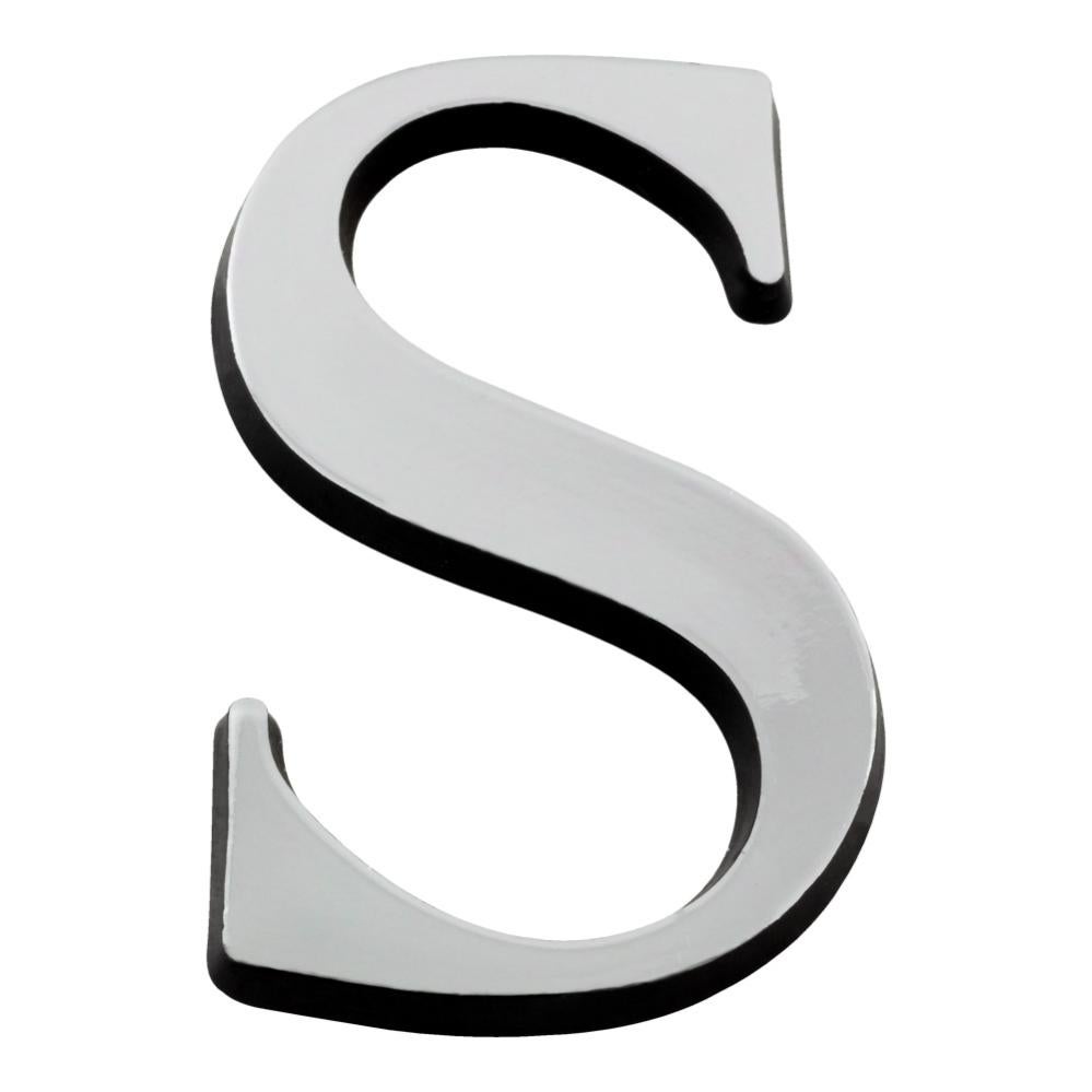 Lettre S Argent Hauteur 60mm - 4623115 | Leroy Merlin
