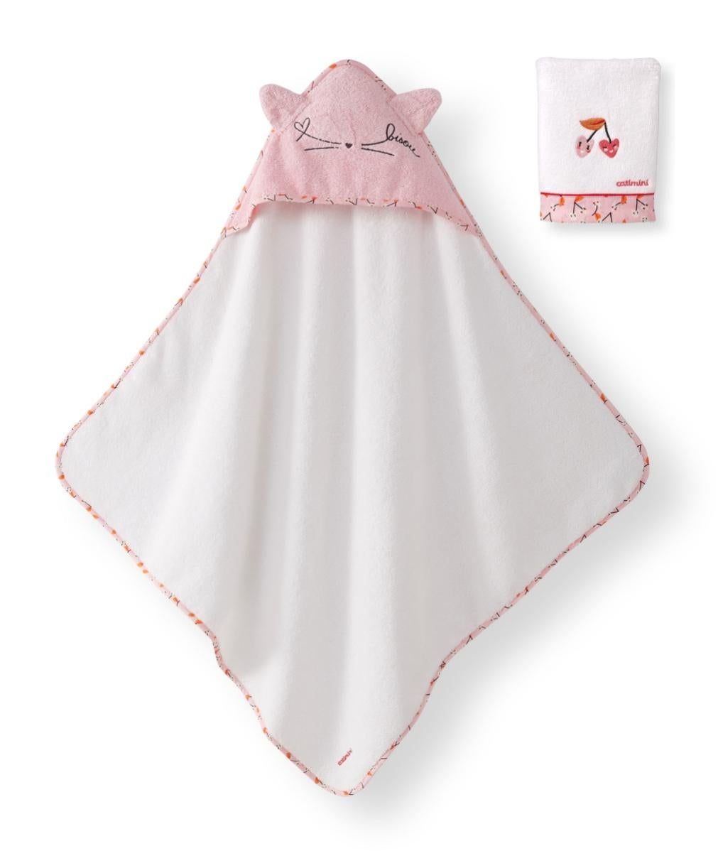 Serviette De Bain Avec Capuche Pour Bébé 80x80 Cm - Velours Corail Extra Doux, Oreilles Animales, Naissance à 5 Ans