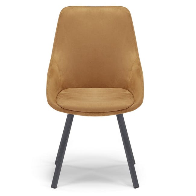 REDÒKASA Sedia imbottita per sala da pranzo SOLE, MADE IN ITALY, design moderno, rivestimento in tessuto morbido velluto idrorepellente, gambe coniche robuste in metallo (1, Blu Notte REDÒKASA Sedia imbottita per sala da pranzo SOLE, MADE IN ITALY, design moderno, rivestimento in tessuto morbido velluto idrorepellente, gambe coniche robuste in metallo (1, Blu Notte