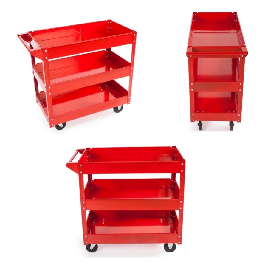 Carrello Multiuso In Resina SHELL D+75373 - Ripiani Regolabili Per Casa E Officina - Foto 2