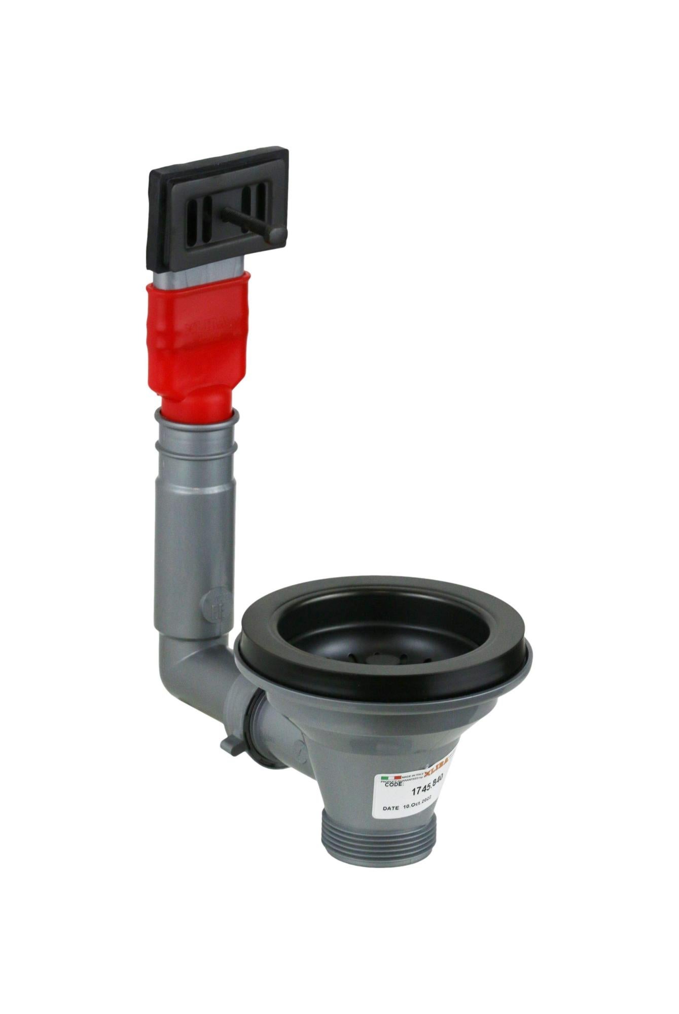 Panier universel pour éviers de cuisine avec tropplein de couleur noir mat LIRA 1745.840 Noir