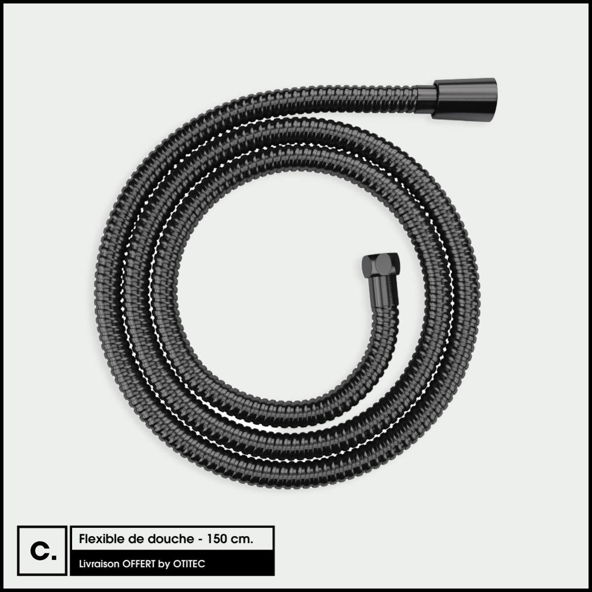 Comparer douchette flexible à mémoire de forme 15.5 cm