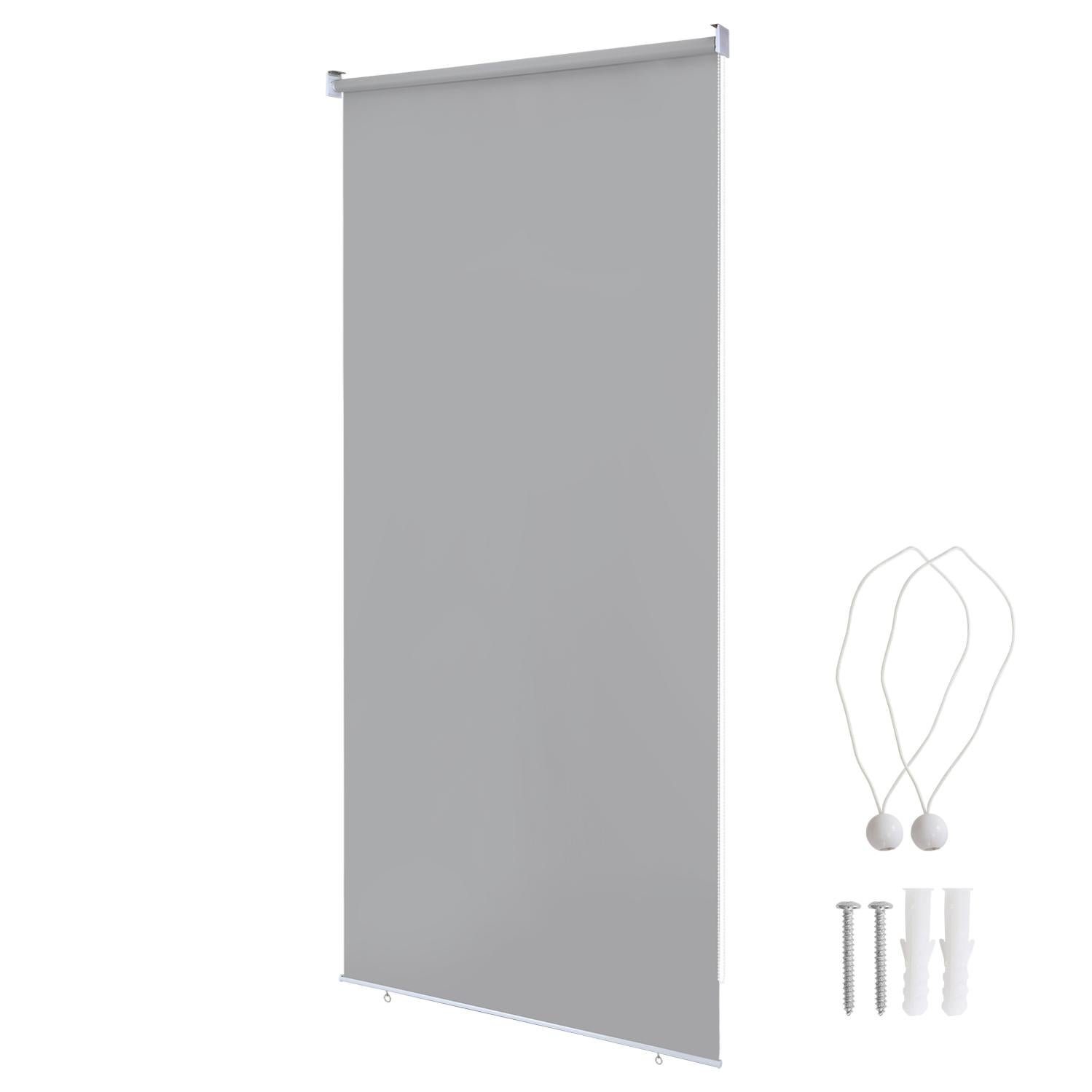 Tenda Da Sole Verticale Avvolgibile 100x240cm - Protezione UV E Privacy | Tessuto HDPE | Per Balconi E Finestre - Foto 10