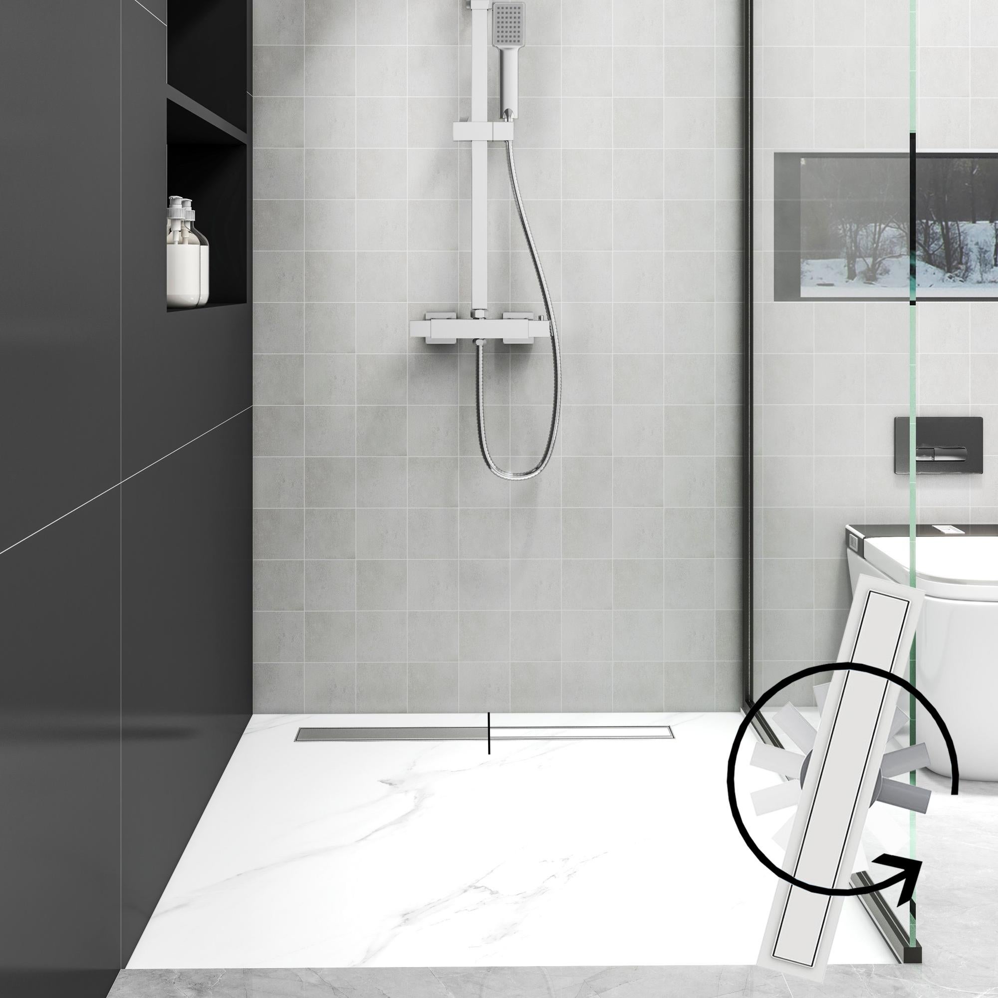 1 Siphon De Sol En Acier Inoxydable - 15 Cm X 15 Cm - Filtre Carré En