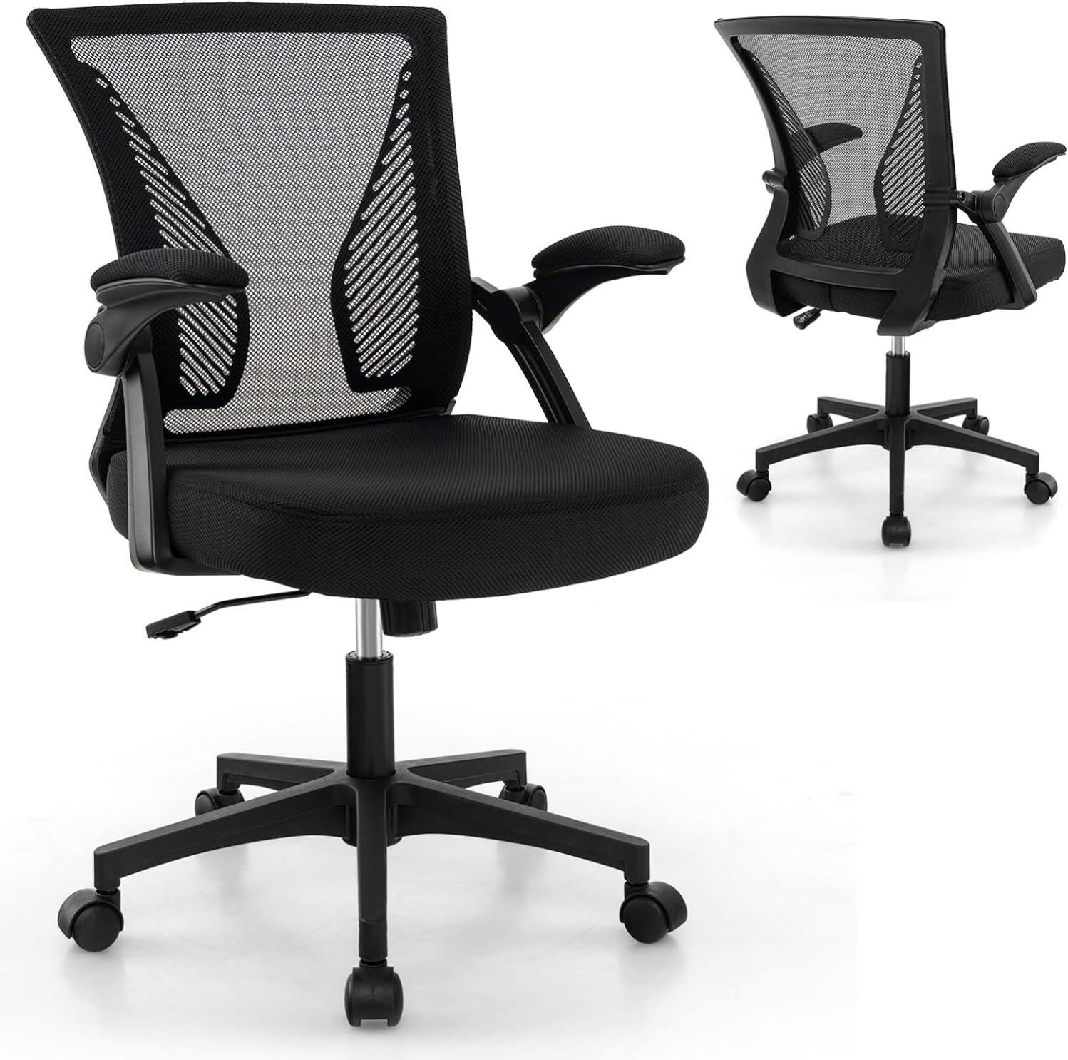 Fauteuil De Bureau Chaise Ergonomique Pivotante En Maille Avec Support Lombaire Avec Dossier Et Accoudoirs Reglables Gris Fauteuil De Bureau Chaise Ergonomique Pivotante En Maille Avec Support Lombaire Avec Dossier Et Accoudoirs Reglables Gris