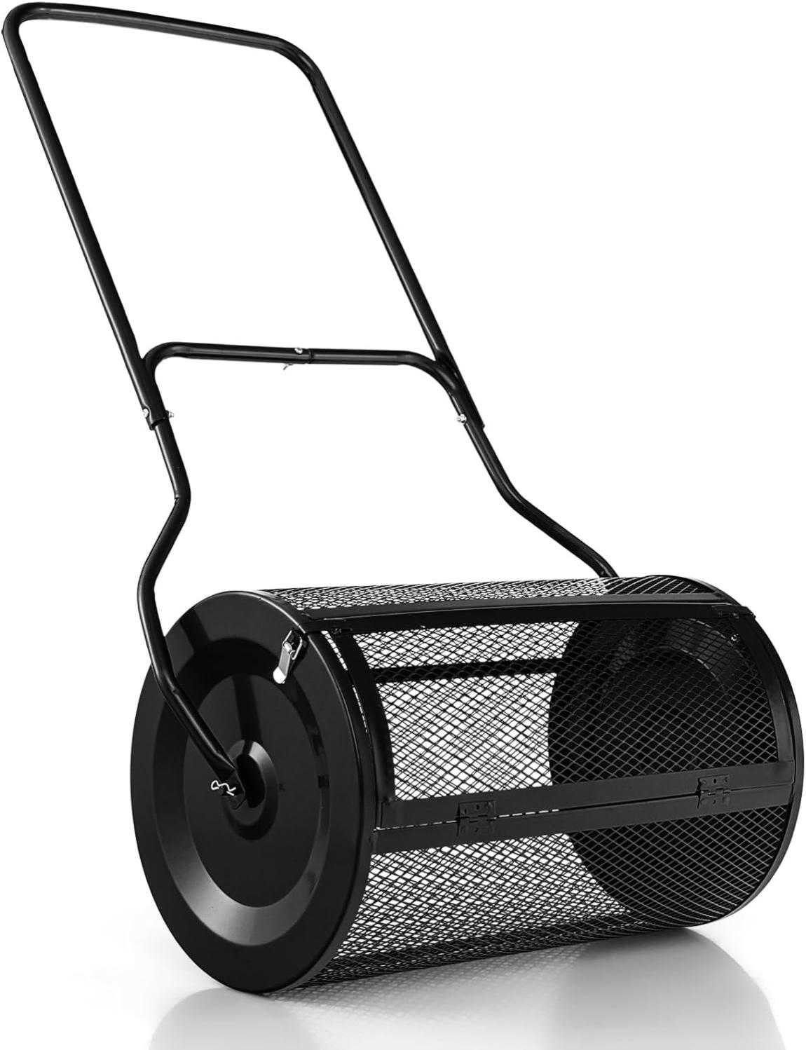 Épandeur à Compost de 60,5 cm Rouleau en Treillis Métallique, Épandeur