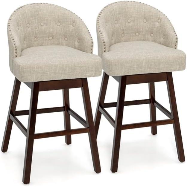 Housses Tabouret De Bar Extensibles - Lot De 1/2/4/6, Polyester, Style Scandinave