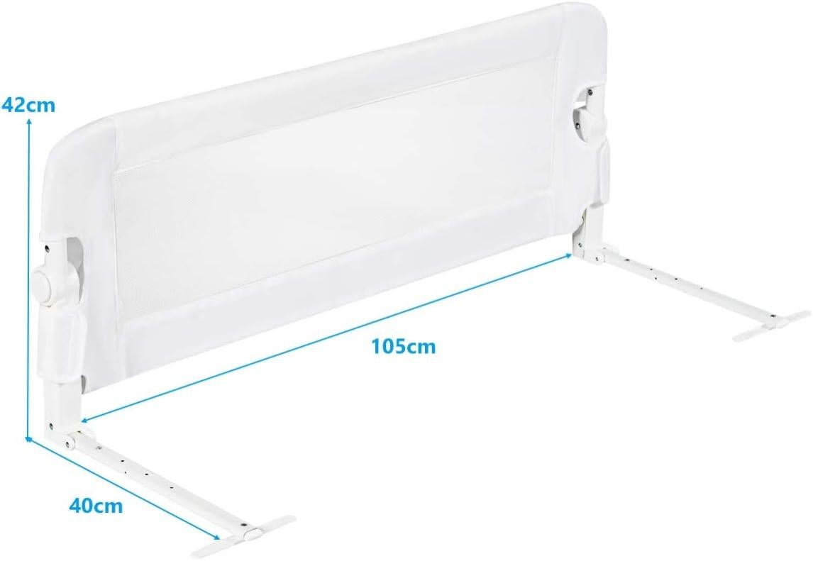 Barrière De Lit Gonflable Pour Enfant Et Personne âgée - 2 Pièces - PVC - 127x20x15 Cm - Pliable Et Portable Avec Pompe