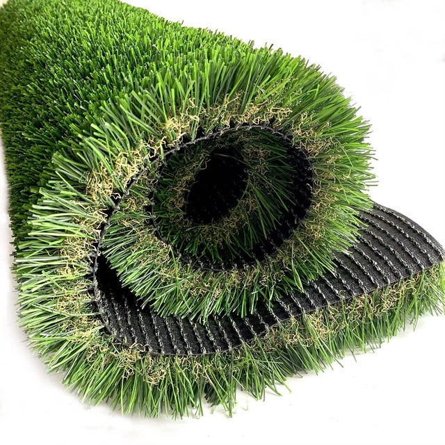 Erba Sintetica Prato Sintetico Artificiale Giardino 3.5 Cm Effetto Secco Drenante Resistente Uv 35Mm - Bicolore - 2X3 MT