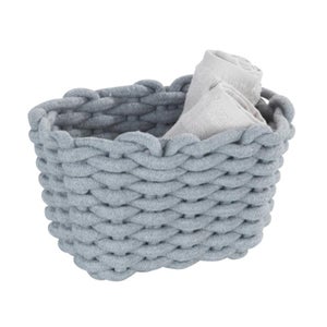 Panier De Rangement Tressé En Coton Personnalisable – Pour Chambre De Bébé, Jouets, Vêtements (33 X 19 X 12 Cm)