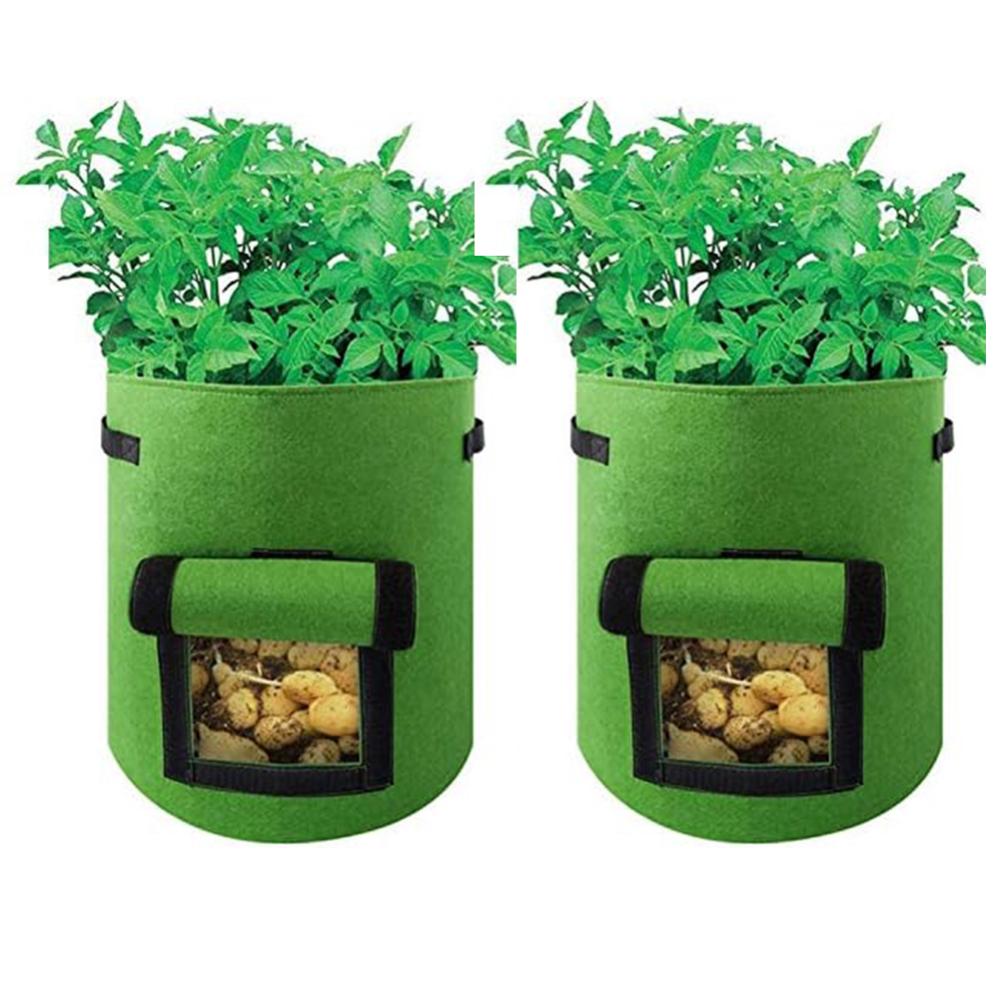 Sacco Per Piantare Patate Da 7 Galloni, Sacco Per Piantare In Giardino Tessuto Non Tessuto Con Patta E Manici Per Piantare Patate Carote Fragole Pomodori Fiori 92059646