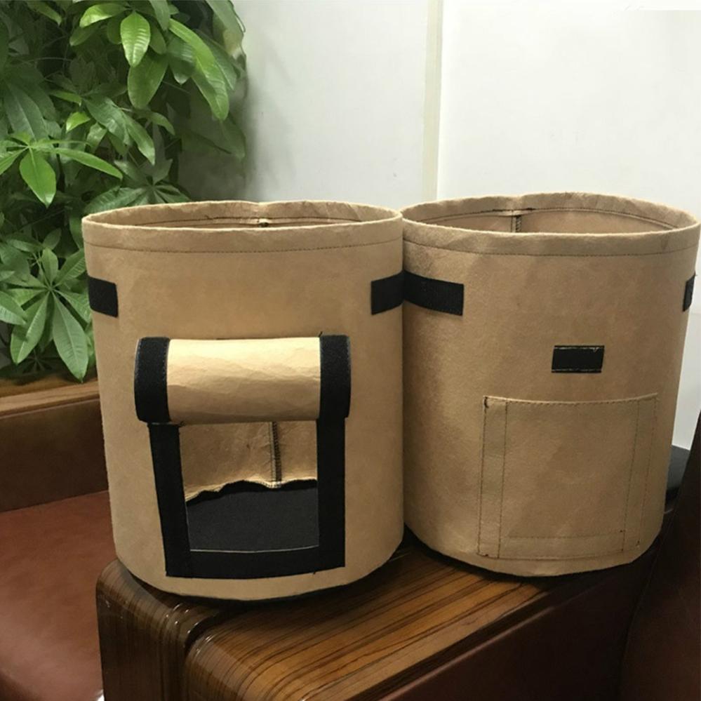 Sacs de culture de pommes de terre, 2 PCS 10 gallons, sac de culture robuste, Pots en tissu avec poignées - 3