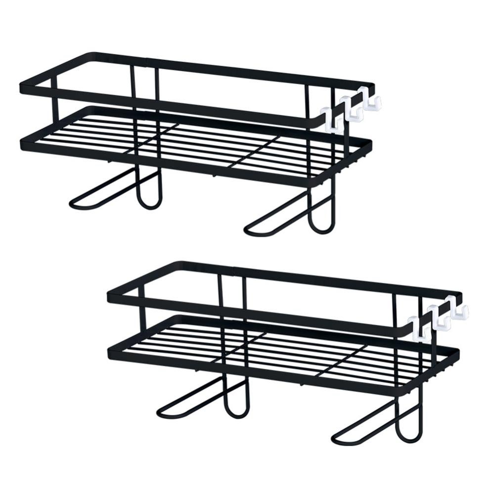 Anneome Porta Sacchetti Immondizia Murale - Dispenser A Rete Senza Perforazione Per Cucina E Bagno - Organizer Salvaspazio 12,5x10,5x8,6 Cm
