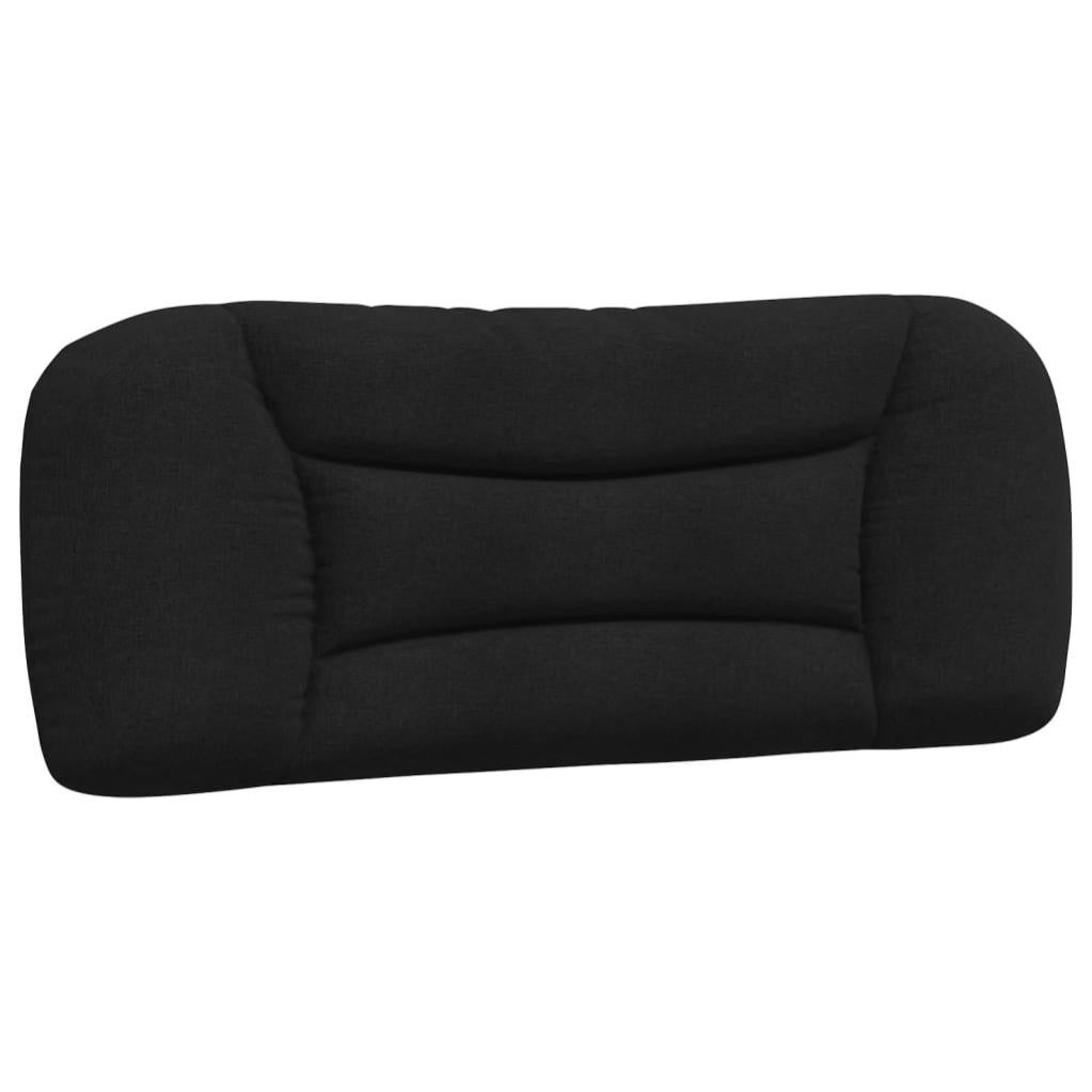Coussin de tête de lit noir 100cm tissu - 2
