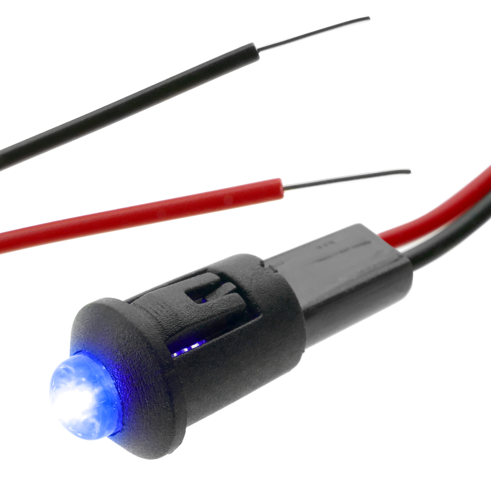 Lampe LED Pilote 12V Bleu - Voyant Lumineux Pour Tableaux De Contrôle - 8mm - BeMatik