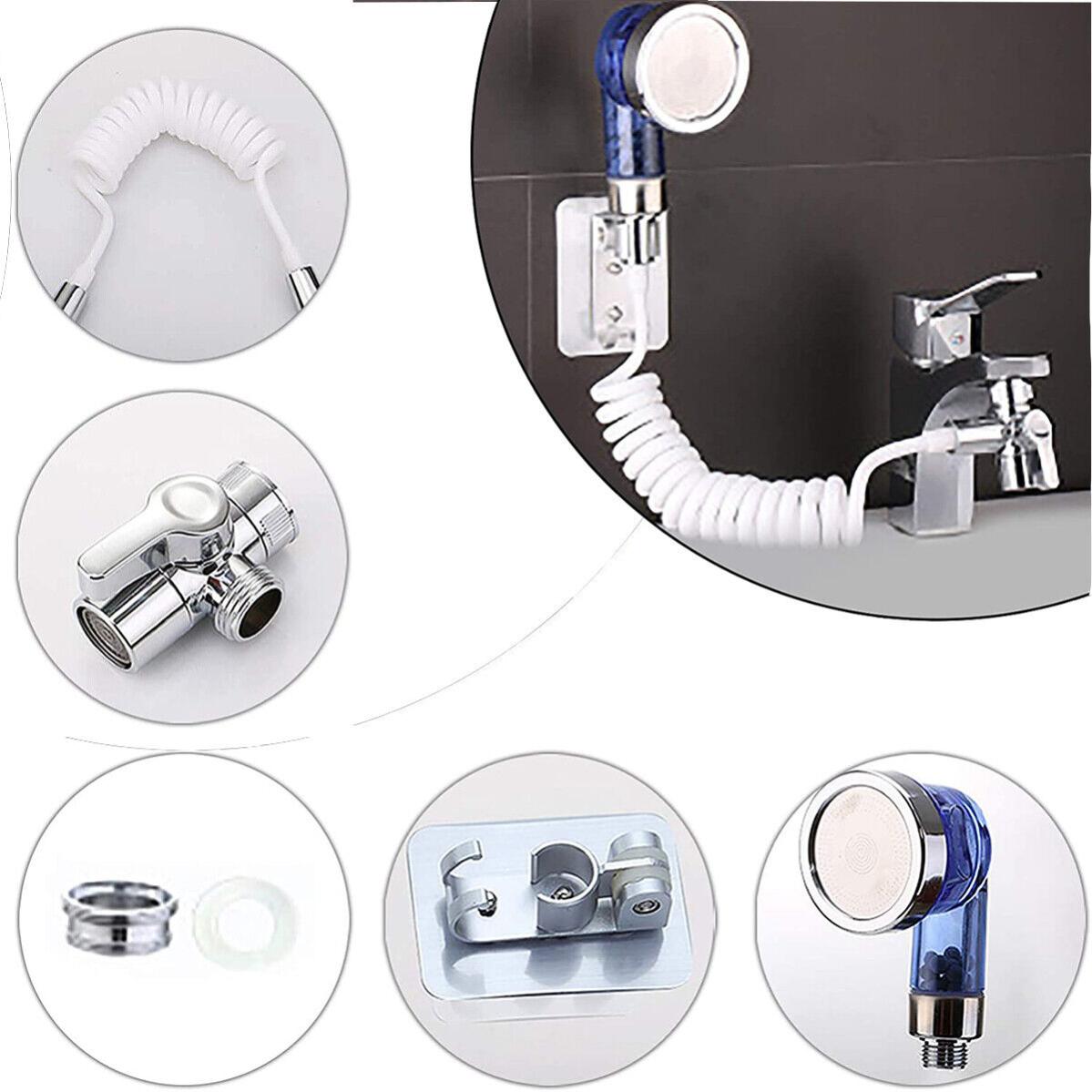 Doccetta per Lavandino per Miscelatore Freddo/Caldo, Doccia Portatile Multifunzione Doccetta