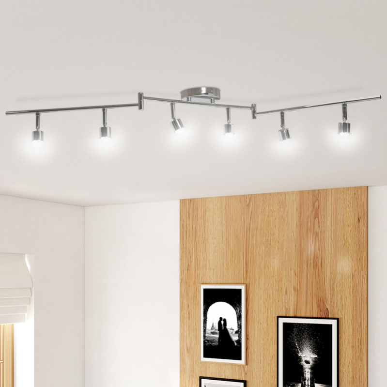 wowatt Plafonnier LED 6 Spots Orientable 6W Lumière Plafonnier Spot